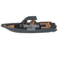 Bateau RHIB de plaisance de 9,6 m à coque en aluminium Orca Hypalon pour les sports nautiques, les excursions et les loisirs