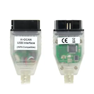 De diagnóstico OBD Cable para BMW interfaz USB OBD2 el inpa k dcan cable para bmw OBD2 escáner lector con FT232RQ chip