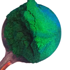 Pigmento de pintura para coche, pigmento de camaleón cromado, azul, verde intenso