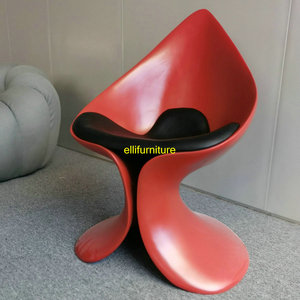 Meubles de maison chaise <span class=keywords><strong>calla</strong></span> en fibre de verre banquet chaise en cuir blanc fauteuil en tissu de velours rouge chaises de salon de luxe - Product Image 2
