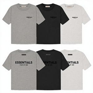 Camiseta de Manga Corta Transpirable con Estampado de Letras, Estilo Vintage, Colección SS22, Temporada 8, Essentials Cross-Border - Product Image 1