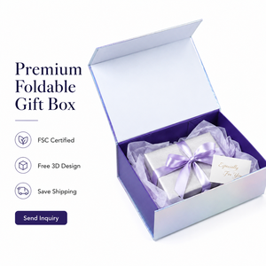 Personalized <b>Magnetic</b> Folding Gift Luxury Cardboard Packaging Custom Logo Premium Rigid Paper Presentation Storage <b>Box</b> - Product Image 1