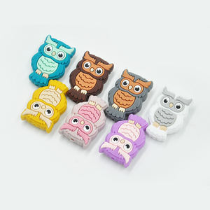 חם מוכר של בעלי חיים ינשוף עבות חרוז דיאני אביזרים לקוד סיליקון מוקד חינם - Product Image 1