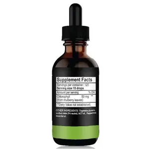 Hot-Selling Private Label Custom ized Extreme 6000mg Gewichts verlust Bulk Wassers irup Splina Bio Vegan Chlorophyll Flüssigkeit Tropfen