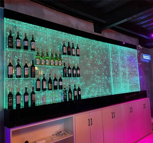 Wave Designs <strong>Modern</strong> Acrylic Indoor <strong>Room</strong> <strong>Dividers</strong> with RGB LED Light Wedding Panel Water Features by Bubble Wall - Product Image 5
