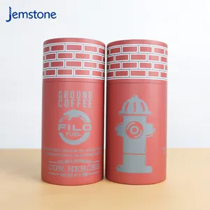 Eco Friendly Cajas De Embalaje tubi di cartone bustina di tè imballaggio Kraft bagno caffè cilindro imballaggio tubo di carta
