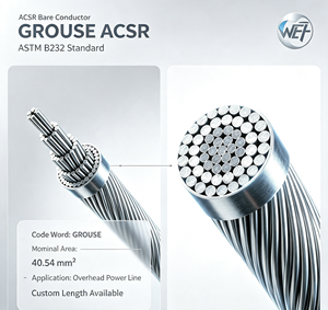 ASTM B232 ACSR <span class=keywords><strong>Grouse</strong></span> ACSR Blankleiter 40,54m ㎡ - Product Image 1