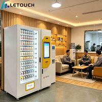 Máquina Expendedora Comercial con Pantalla Táctil, Módulo de Pago Integrado para Snacks y Bebidas en Espacios Comerciales y Públicos