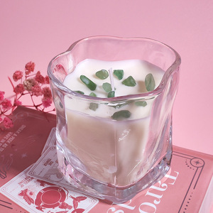 Lanjo Twist <b>Cup</b> Crystal Dried Flower Scented Candle Soy Wax Smokeless Bedroom Ambient Scented Candle Scented Gift - Product Image 5