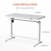 Table élévatrice électrique de bureau, verre de jeu, Table élévatrice réglable pour ordinateur de bureau