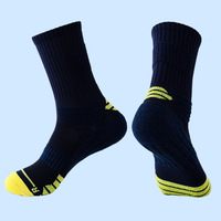Chaussettes de sport professionnelles personnalisées avec logo, soutien de la voûte plantaire rembourré, respirantes, pour la course à pied et le basketball