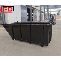 Poubelles de recyclage en métal Benne à déchets Benne à déchets