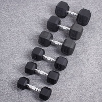Ensemble d'haltères hexagonales en acier du fabricant chinois, 2,5-30 kg, avec revêtement en caoutchouc pour les bras et les jambes, haltères de musculation 60 kg