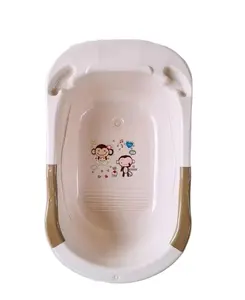 Banheira de plástico para banho de bebês, banheira portátil personalizada, material de banho grosso para banheira