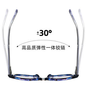 Monture de lunettes carrée anti-lumière bleue TR90 87302, monture complète unisexe avec verres AC pour usage quotidien - Product Image 2