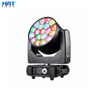 HAT cabeza móvil Bean e Wash 19x15W zoom LED 19*15W cabeza móvil luz Arco Iris DJ Luz