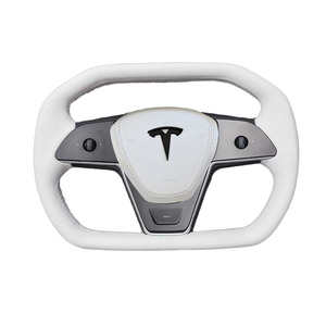 Volant hexagonal de style punk pour camionnette Tesla Model 3/Y Modification de voiture avec couvercle de klaxon - Product Image 1