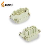 WEIPU Heavy-Duty 16A 500V Power Harness Plug 10pin 16pin Male Copper Contact Material Alloy Connector