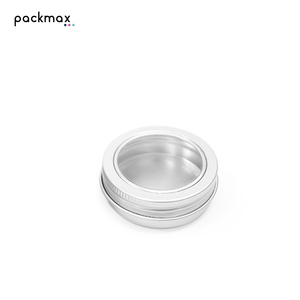30ml 52*20mm Clear Window Aluminum Tin for Cosmetic Cream Tea - Metal Packaging Jar for Skin Care Balm Wholesale - Product Image 4