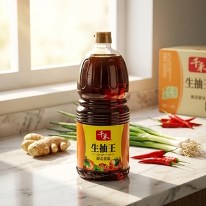 Sauce <span class=keywords><strong>Soja</strong></span> Légère Premium Qianhe 1,8L, Fermentée Naturellement, Sans OGM, pour la Cuisine et les Trempettes, Condiment Chinois en Gros - Product Image 2