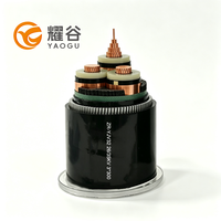Cable de Alimentación de Alta Tensión ZR-YJV32 26/35kV 3*300 con Cubierta de PVC y Armadura de Alambre de Acero, Clasificación IP68, para Subestaciones y Granjas Solares