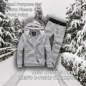 Nouveautés en gros : Survêtements de jogging 2 pièces pour hommes, personnalisables, respirants, en polaire, à capuche, avec cordon de serrage, tenue de sport d'hiver - Product Image 2