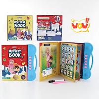 Vente chaude Son E-book Anglais Lettres Mots Plusieurs Langues Apprentissage Intelligent Smart Book Début Jouet Éducatif pour Enfant