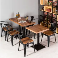 Ordic-Silla de comedor de lujo, mueble comercial de madera y metal, para cafetería y restaurante