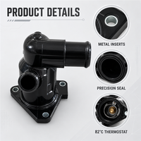 Ensemble de raccordement d'entrée d'eau avec thermostat 16031-0Y010 pour Toyota Vios NSP150 Yaris Avanza 1NR-FE 2NR-FE Refroidissement du moteur