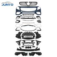 Kit carrosserie de modernisation Junyo pour Mercedes Benz Classe S W217, comprenant pare-chocs, calandre, diffuseur arrière et embout d'échappement, style AMG 63