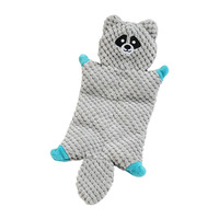 Jouets à mâcher en peluche de coton écologiques de luxe en forme d'animaux, doublure intérieure résistante aux morsures pour le divertissement et le nettoyage des dents des chiens