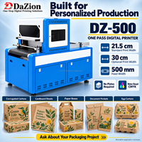 Mesin Cetak Digital Satu Kali Proses DZ-500 Langsung dari Pabrik, Lebar Cetak Opsional 30cm untuk Amplop Kertas dan Kantong Dokumen