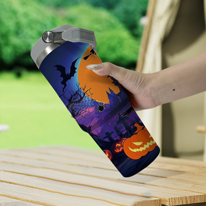 Halloween <span class=keywords><strong>Horror</strong></span> Series 30oz Vasos de acero inoxidable de doble pared Sublimación UV Diseño ecológico Tapa Pajitas Directo EE. UU. - Product Image 4