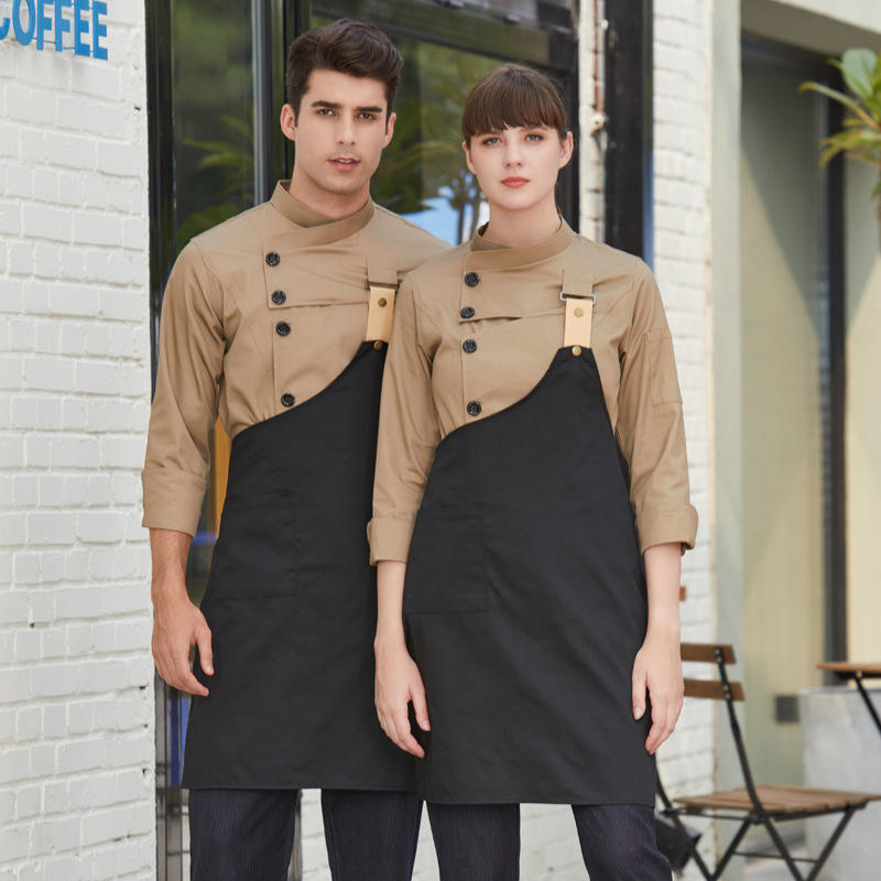 Khaki Chef Uniform With Apron