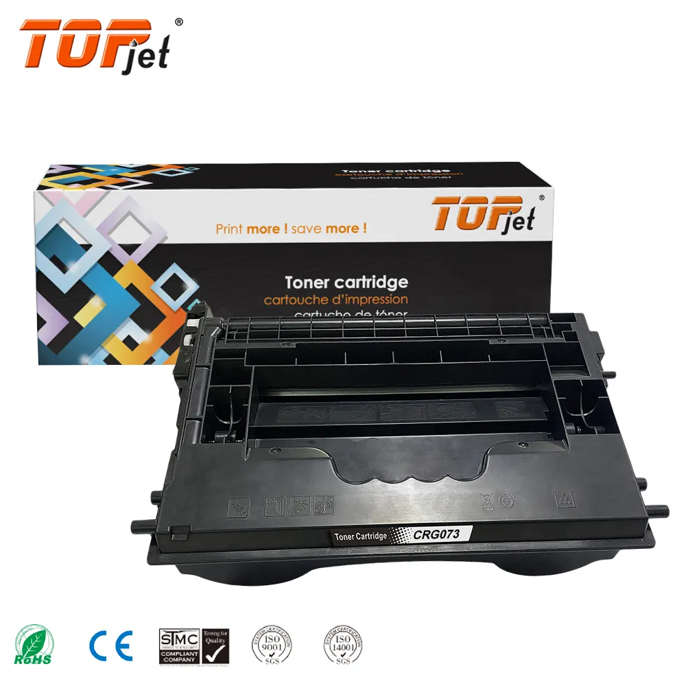 Topjet CRG073 CRG 073 Premium High Yield Black Toner Cartridge with Chip Compatible for Canon Satera LBP361i LBP362i Printer