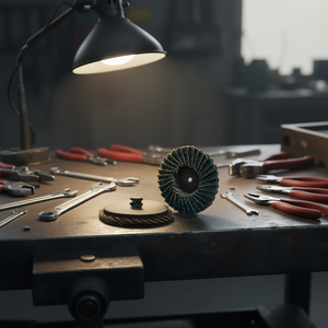 Disco de Lijado Fervi Mini de 45 mm para Pulir y Desbarbar Metal - Product Image 3