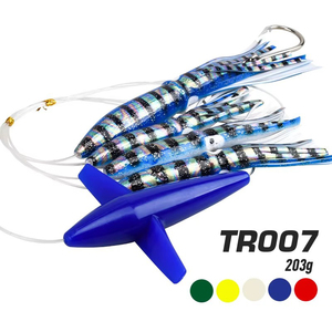 <span class=keywords><strong>Leurre</strong></span> de pêche à la traîne à hélice, imitation calmar UV-bionique, 151g, petit <span class=keywords><strong>leurre</strong></span> dur artificiel en forme d'avion pour la pêche <span class=keywords><strong>au</strong></span> maquereau - Product Image 1