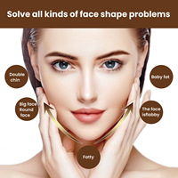 Masque liftant en V pour le visage, sangle amincissante, masque pour le menton, réducteur de double menton, masque hydratant liftant en V pour le visage