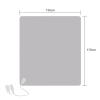 Couverture Électrique Haute Efficacité 3S à Chauffage Rapide avec Contrôle Individuel de la Température pour Chaque Côté (28 à 52°C) – Chauffage au Graphène pour Lit Domestique