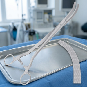 เครื่องมือผ่าตัดแบบปรับได้ Wertheim Parametrium Clamps สำหรับการผ่าตัดทั่วไป ได้รับการรับรองมาตรฐาน CE ระดับ I ใช้งานด้วยมือ - Product Image 4