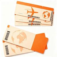 Impression personnalisée de billets d'avion, cartes d'embarquement, autocollants et étiquettes vierges pour billets d'avion