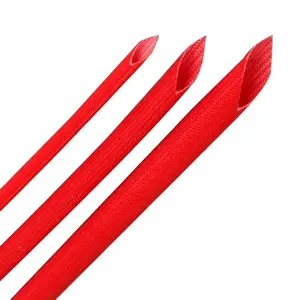 Tubo de vidrio rojo, barniz Flexible resistente a altas temperaturas con Resina de silicona