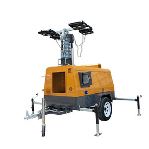 Hydraulic Lift Mobile <b>Lighting</b> Tower 9M Height Outdoor Engineering Mining LED <b>Light</b> Equipment - Product Image 5