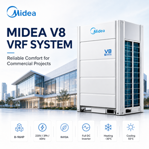 Pompe à chaleur commerciale Midea V8 Pro VRF VRV 78,5 kW R410A Full DC Inverter de qualité supérieure pour immeuble résidentiel en <span class=keywords><strong>bloc</strong></span> - Product Image 3