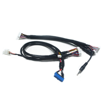 Kabel kustom PHB2.0-2 * 12P rakitan kawat PH2.0 8P harnes kabel DC 3.5 pria DC5.5 wanita UL2464 26AWG perakitan kabel