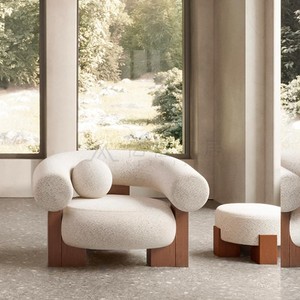 เก้าอี้ไม้โค้งเรียบง่ายทำจากไม้สไตล์นอร์ดิกดีไซน์ทันสมัยสำหรับห้องนั่งเล่นขนาดเล็กสำหรับหอพักที่เงียบสงบและสร้างความประหลาดใจ - Product Image 1