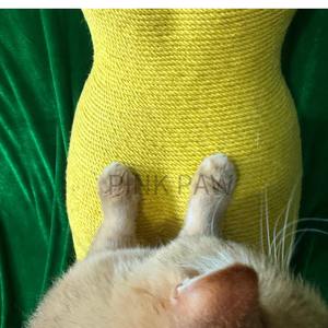Pink <span class=keywords><strong>Paw</strong></span> Eco Sisal dibungkus Menara kucing buatan tangan seni terinspirasi kucing furnitur - Product Image 3