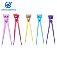 Baguettes en silicone pour enfants, motif dessin animé, amusantes et mignonnes, pour clavier et pavé numérique