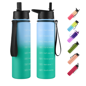 32oz Motivation marqueur temporel bouteille d'eau simple paroi large bouche bouteille d'eau - Product Image 3