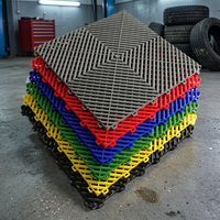 Dalles de sol en plastique PP emboîtables antidérapantes pour garage, bateau, yacht, pont marin